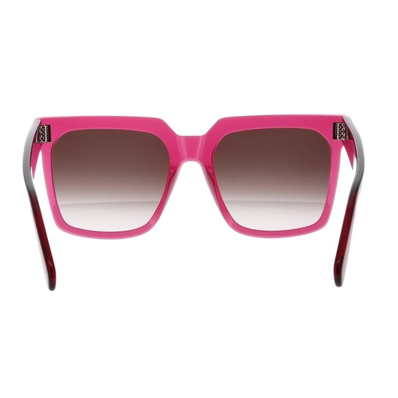 CELINE TRANSPARENT FUCHSIA/BROWN GRADIENT ACETATE SUNGLASSES CL4055IN - Picture 5 of 5